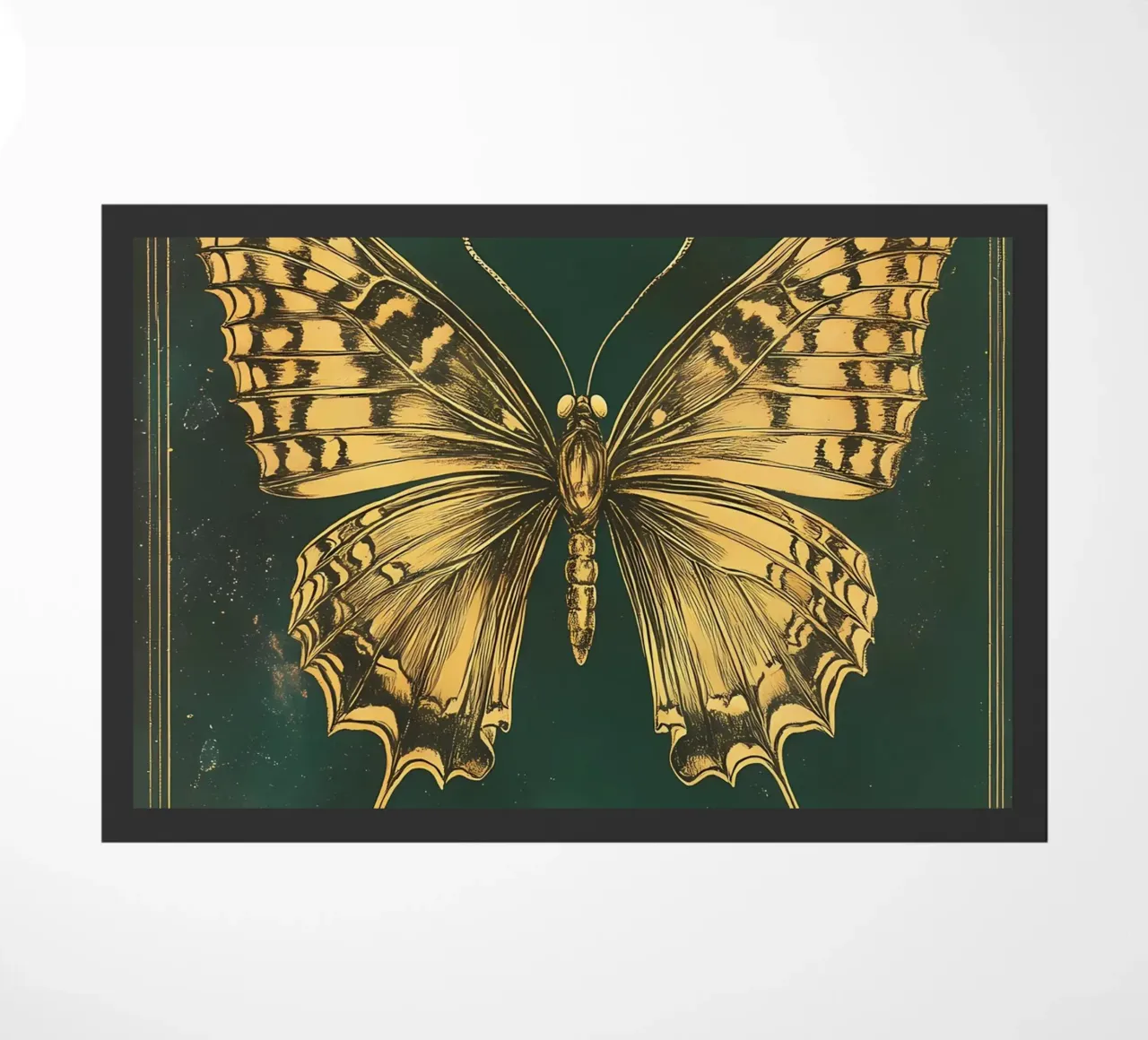 Farfalla dorata zerbino da IamHomeStudio