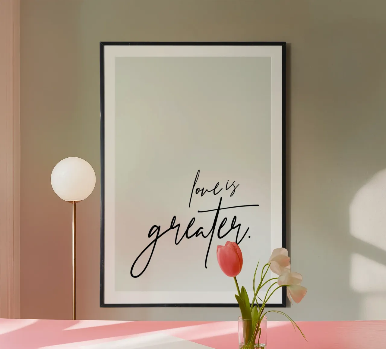 Love is Greater Hahnemühle von Honeymoon Hotel
