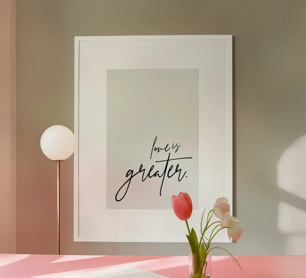 Love is Greater poster by Honeymoon Hotel