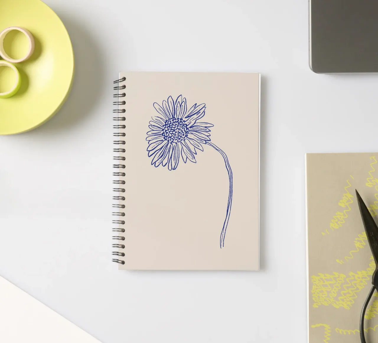 Harmonic Lines No 05 spiral notebook by treechild