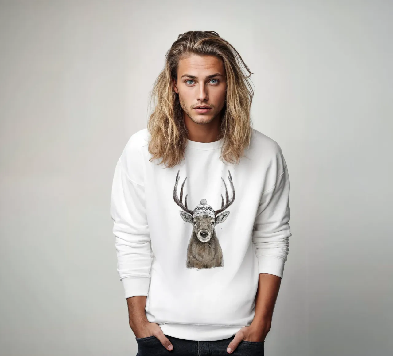 Let's Go Outside Sweatshirt von Balazs Solti
