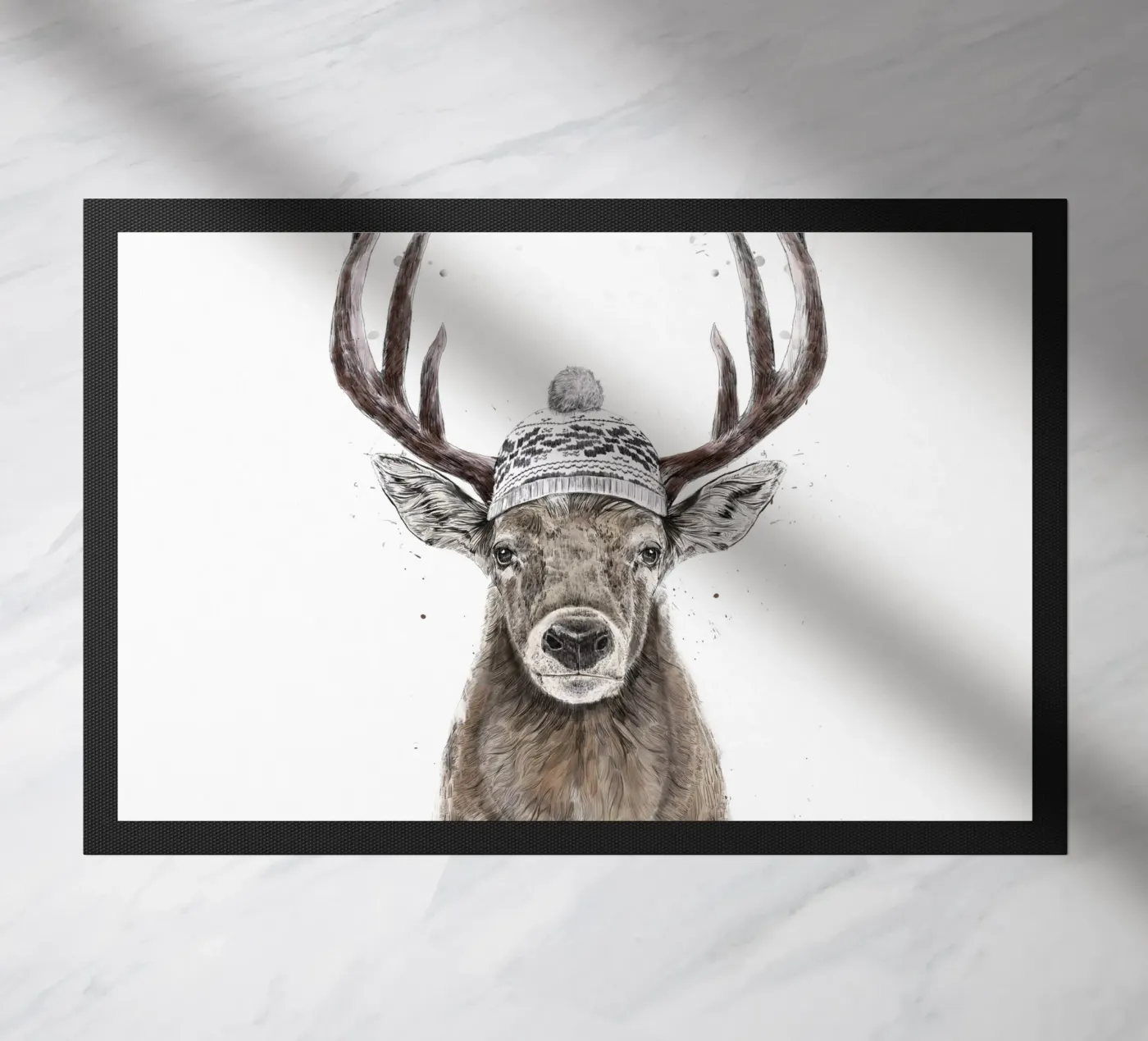 Let's Go Outside doormat by Balazs Solti