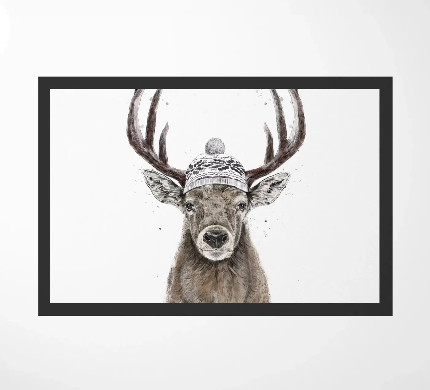 Let's Go Outside doormat by Balazs Solti