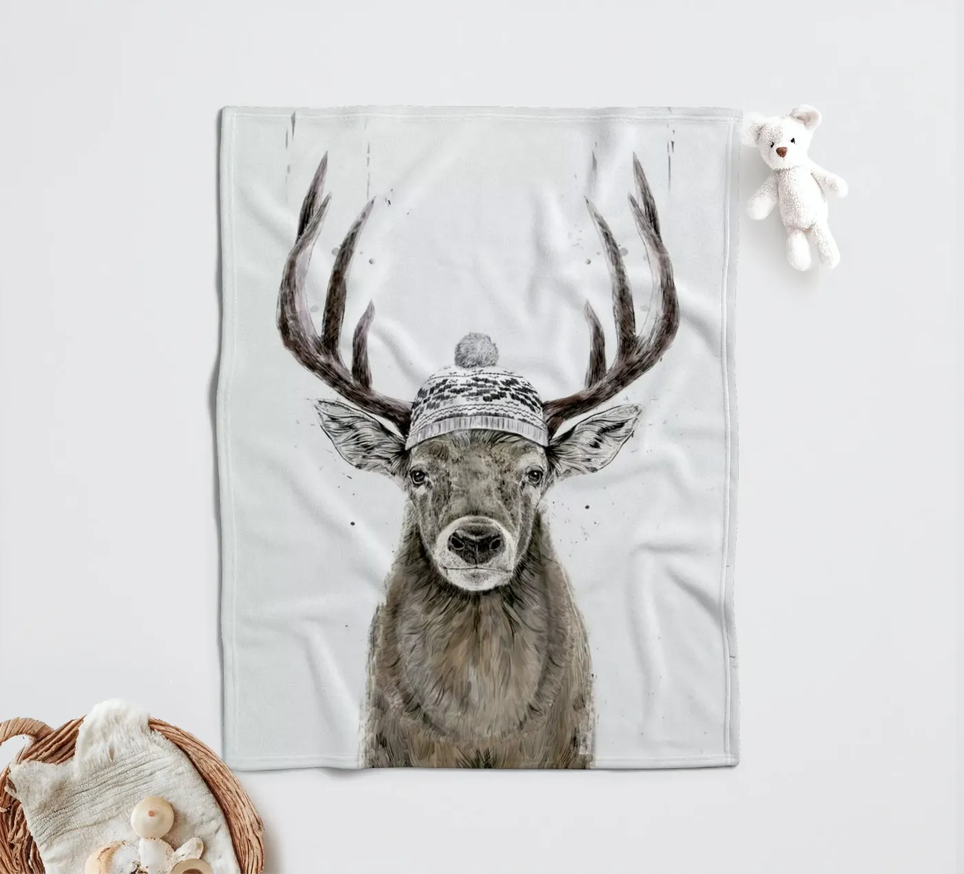 Let's Go Outside fleecedeken van Balazs Solti