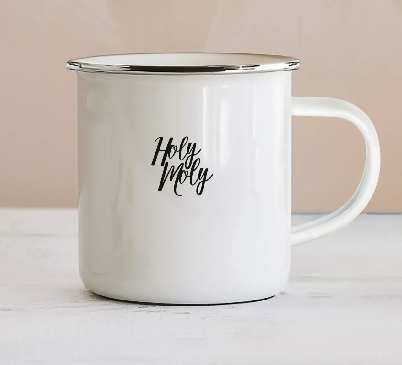 Holy Moly tazza in smalto da Flo Klein