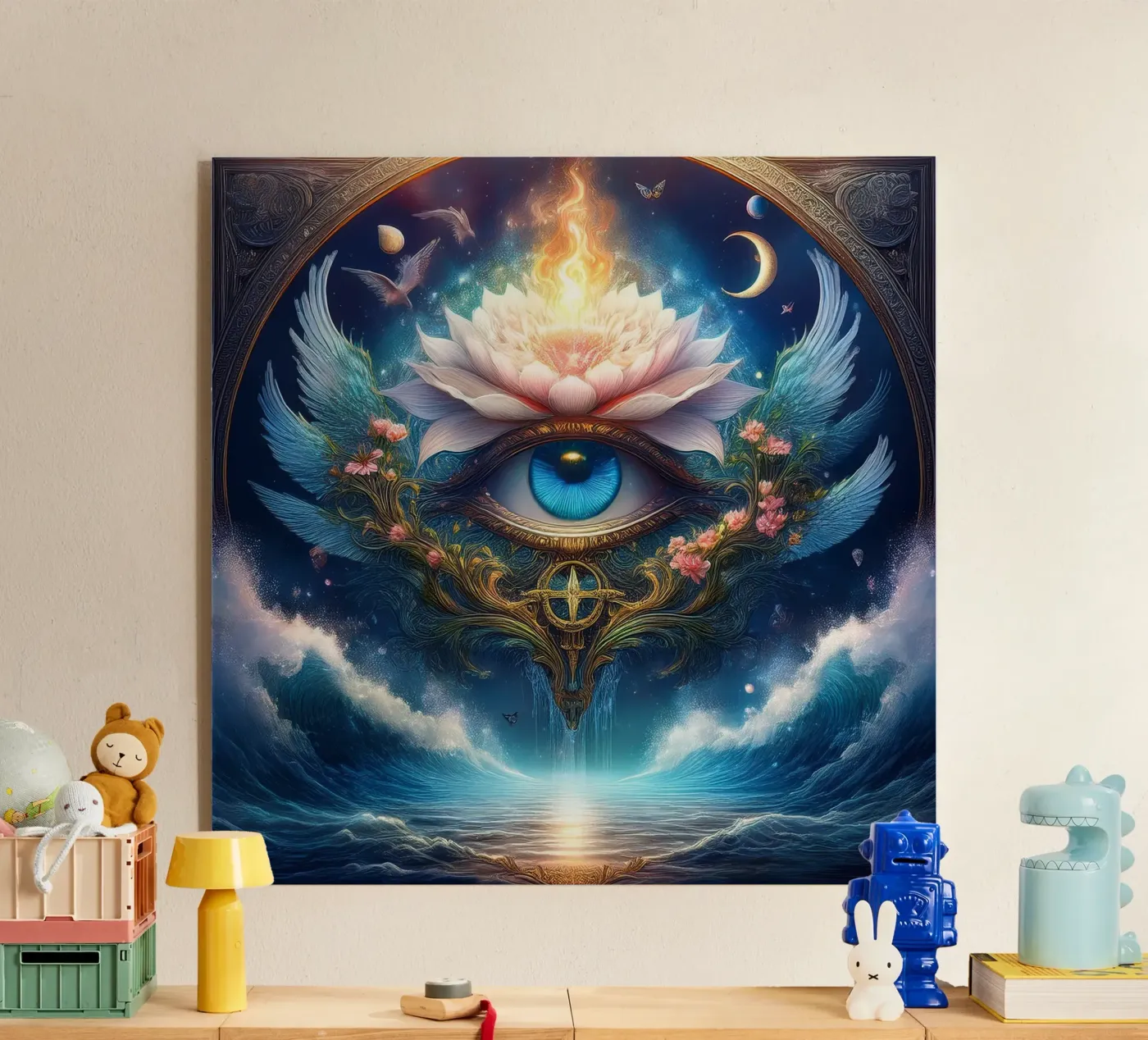 oog acryl van kimmindmuse
