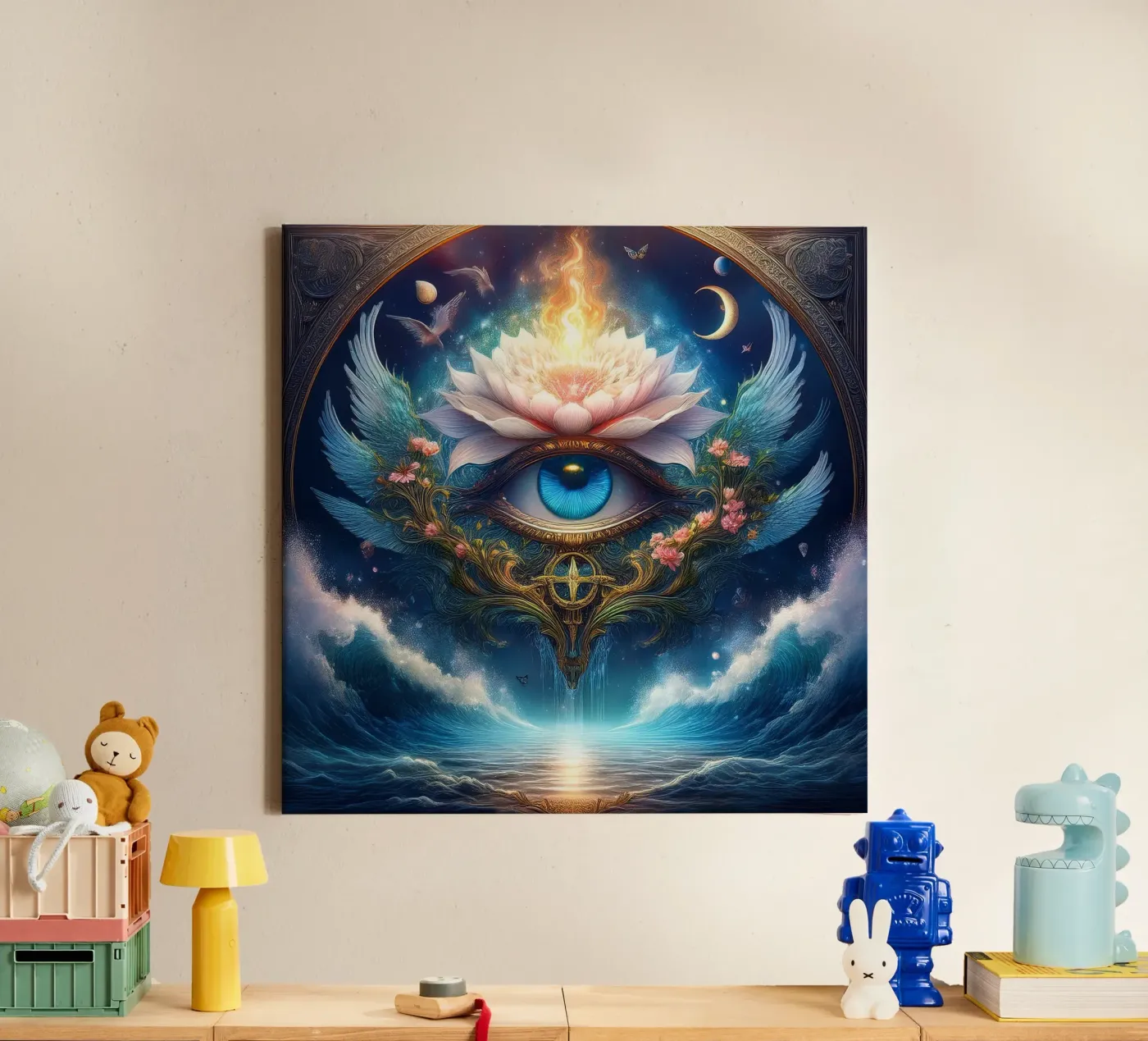 oog canvas van kimmindmuse