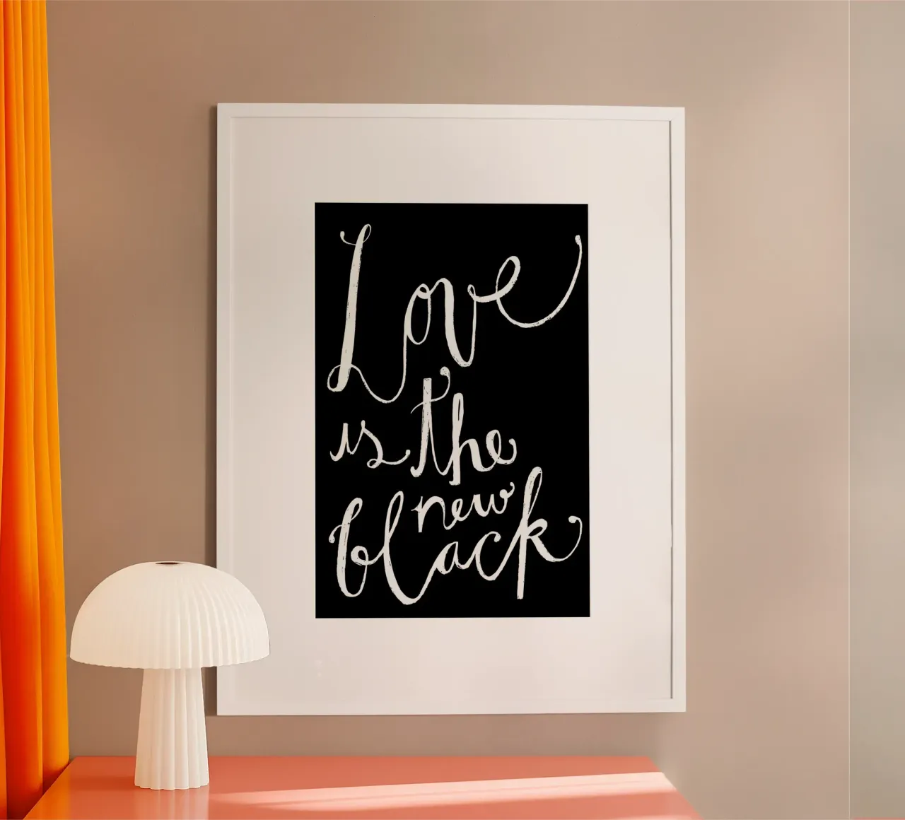 Love No. 1 poster con telaio in plastica da typealive