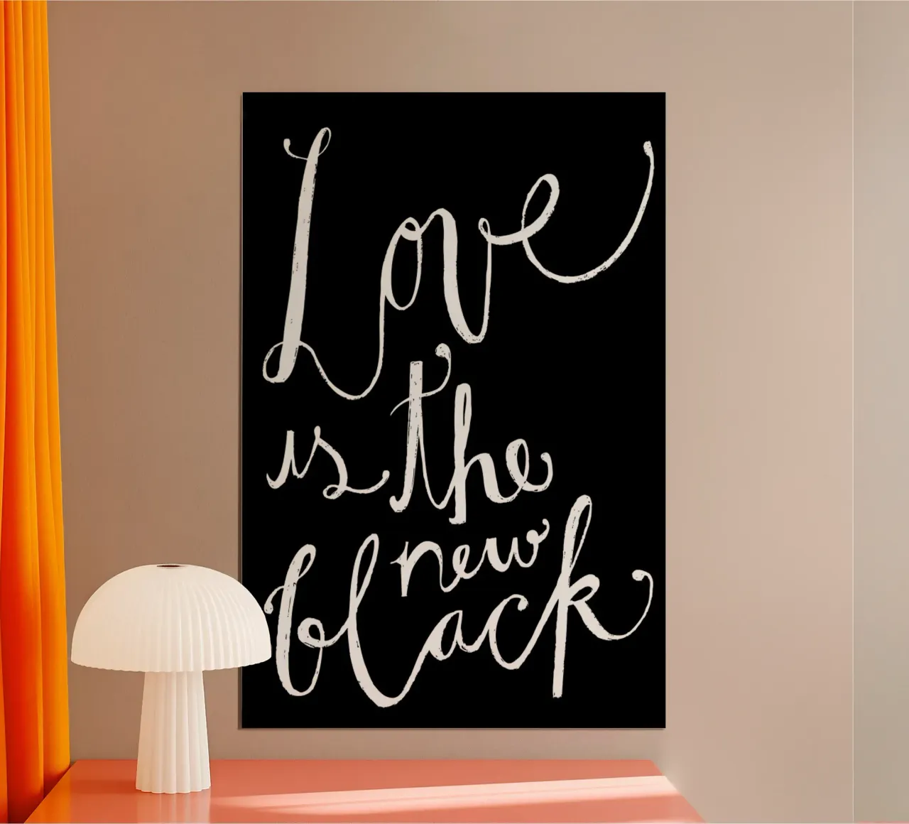 Love No. 1 poster con telaio in plastica da typealive