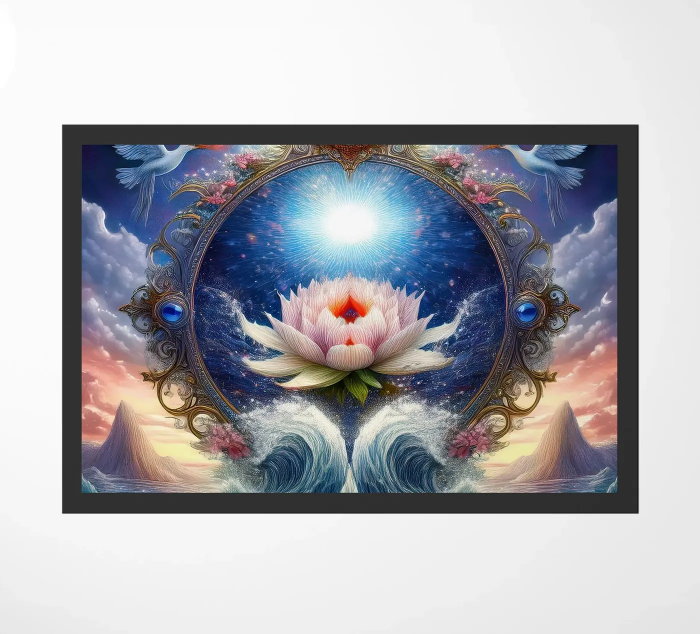 bloem deurmat van kimmindmuse