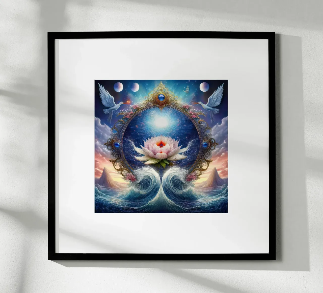fiore poster con telaio in alluminio da kimmindmuse