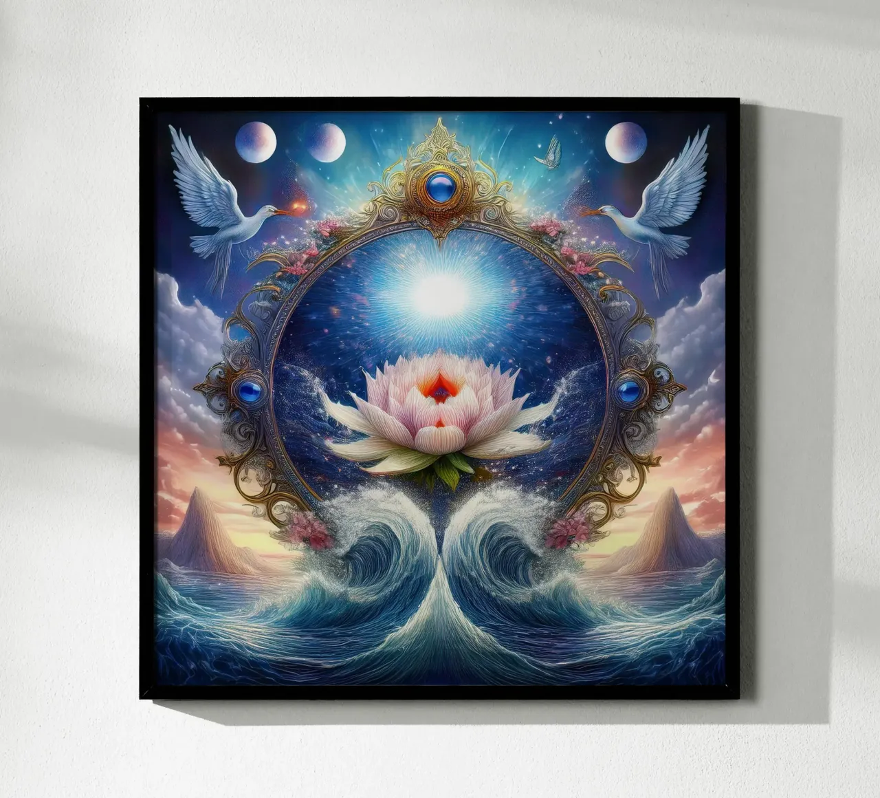 fiore poster con telaio in alluminio da kimmindmuse