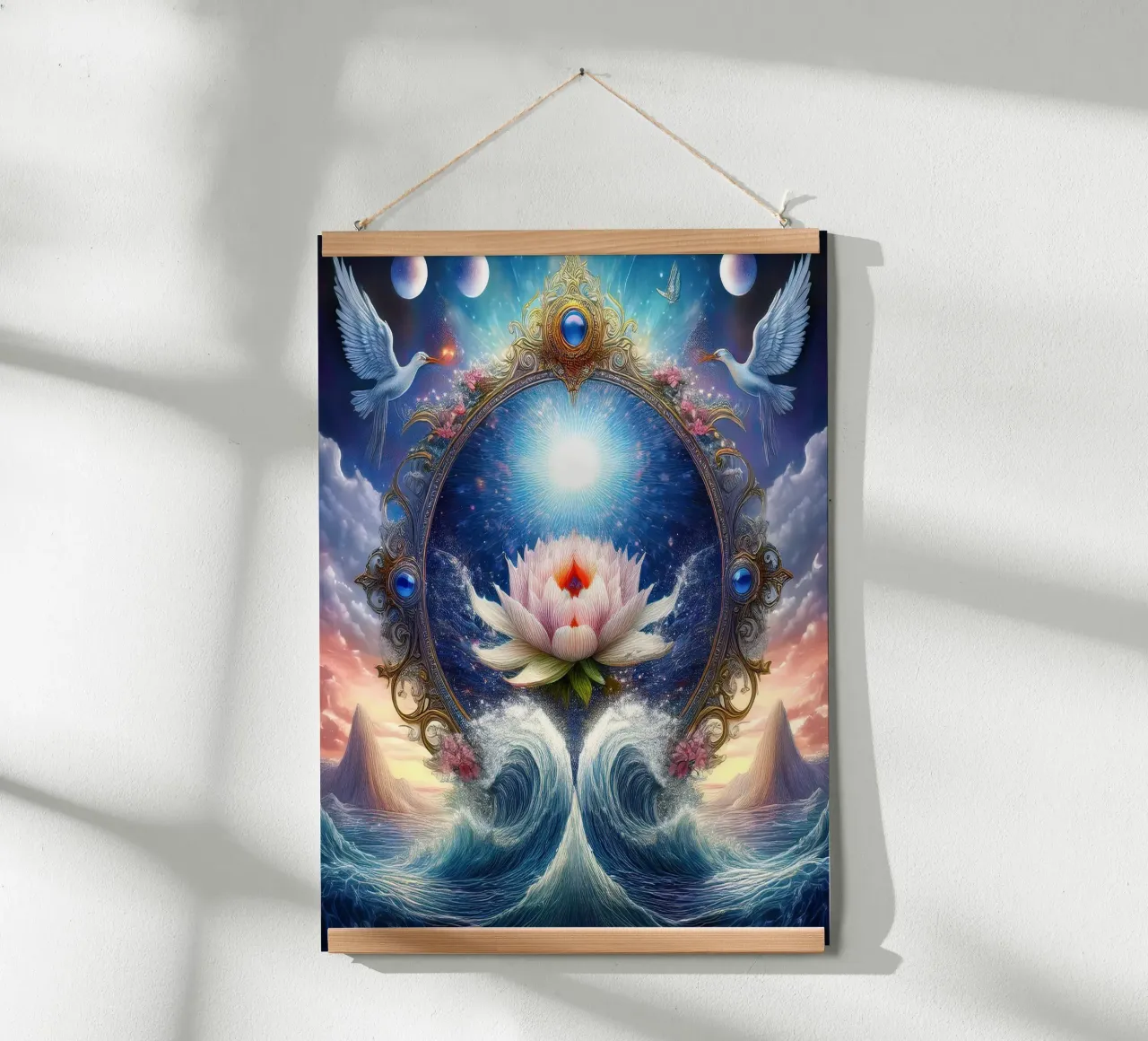 fiore poster con telaio in alluminio da kimmindmuse