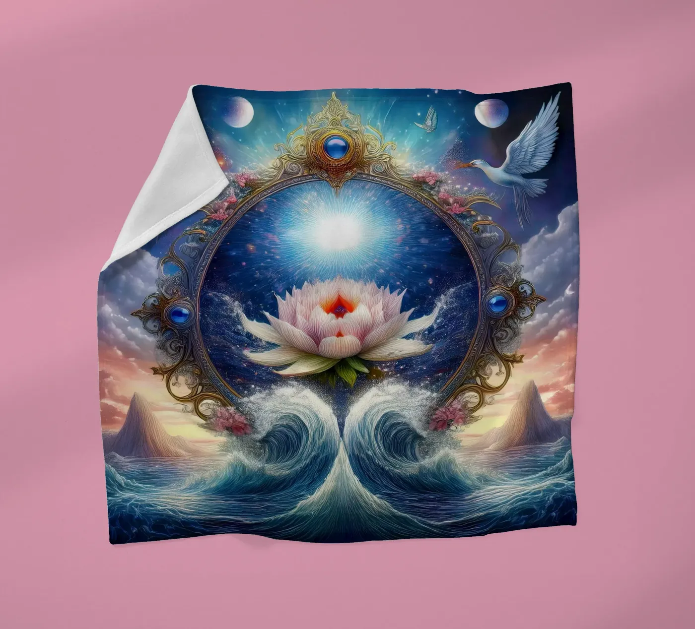 bloem fleecedeken van kimmindmuse