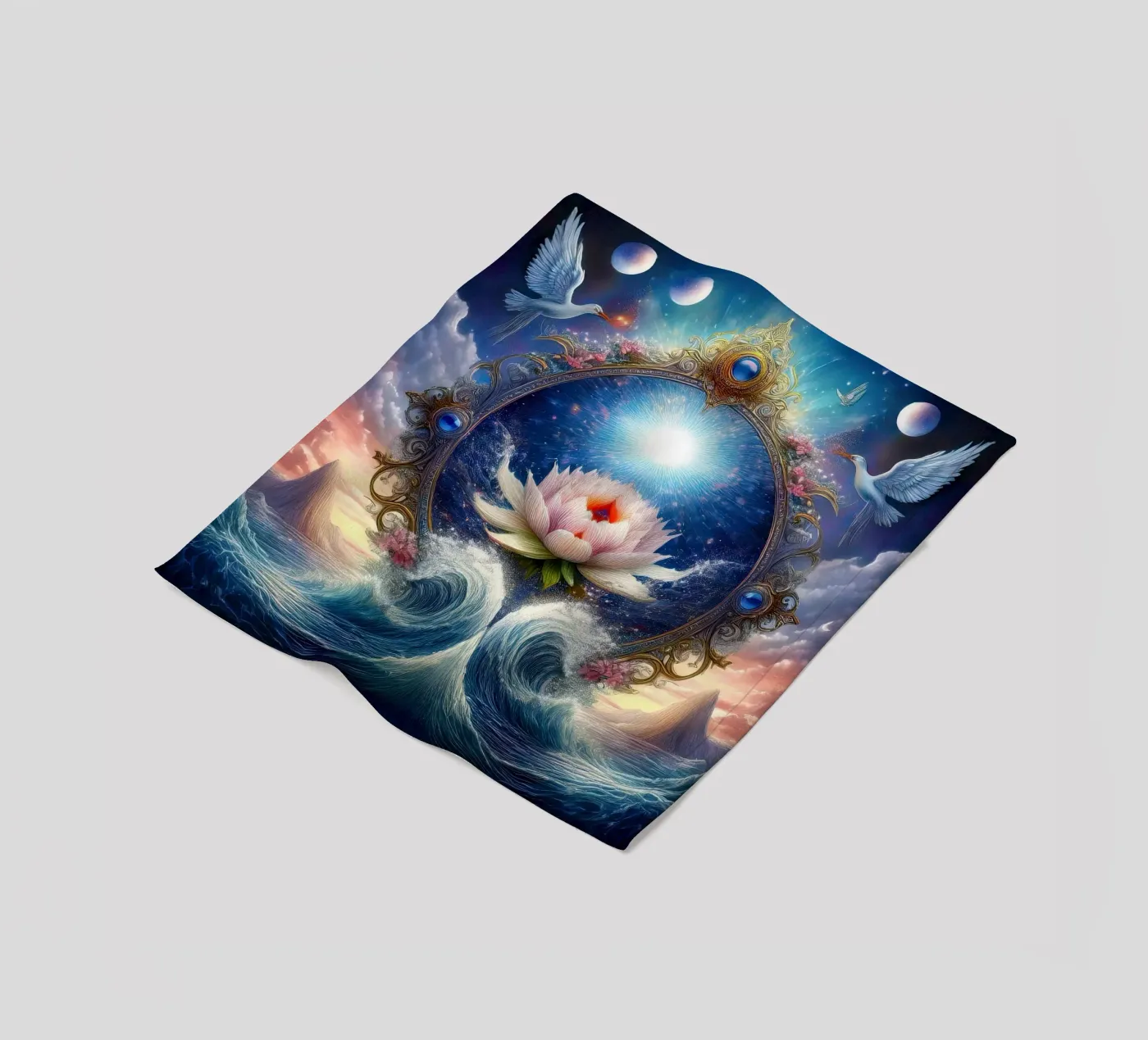 Blume Fleecedecke von kimmindmuse