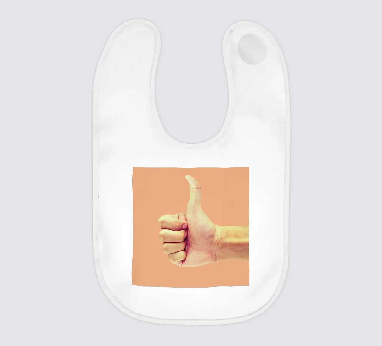 Thumb up Yourself baby bib by suckertom