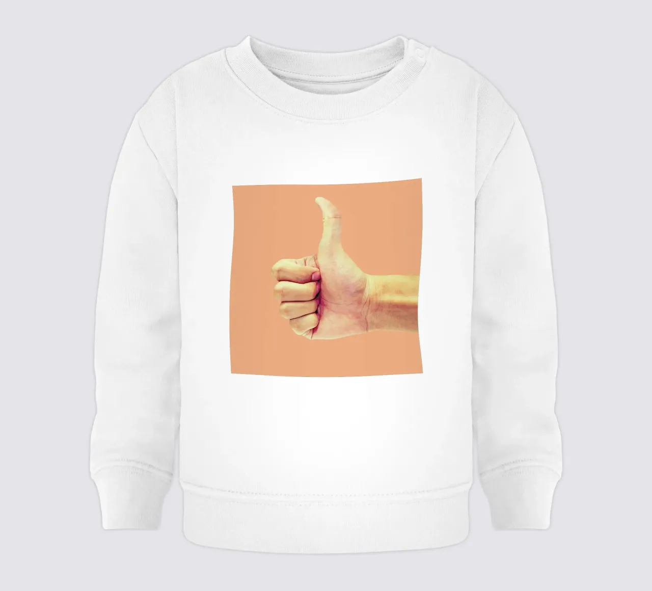 Thumb up Yourself Baby Sweatshirt von suckertom