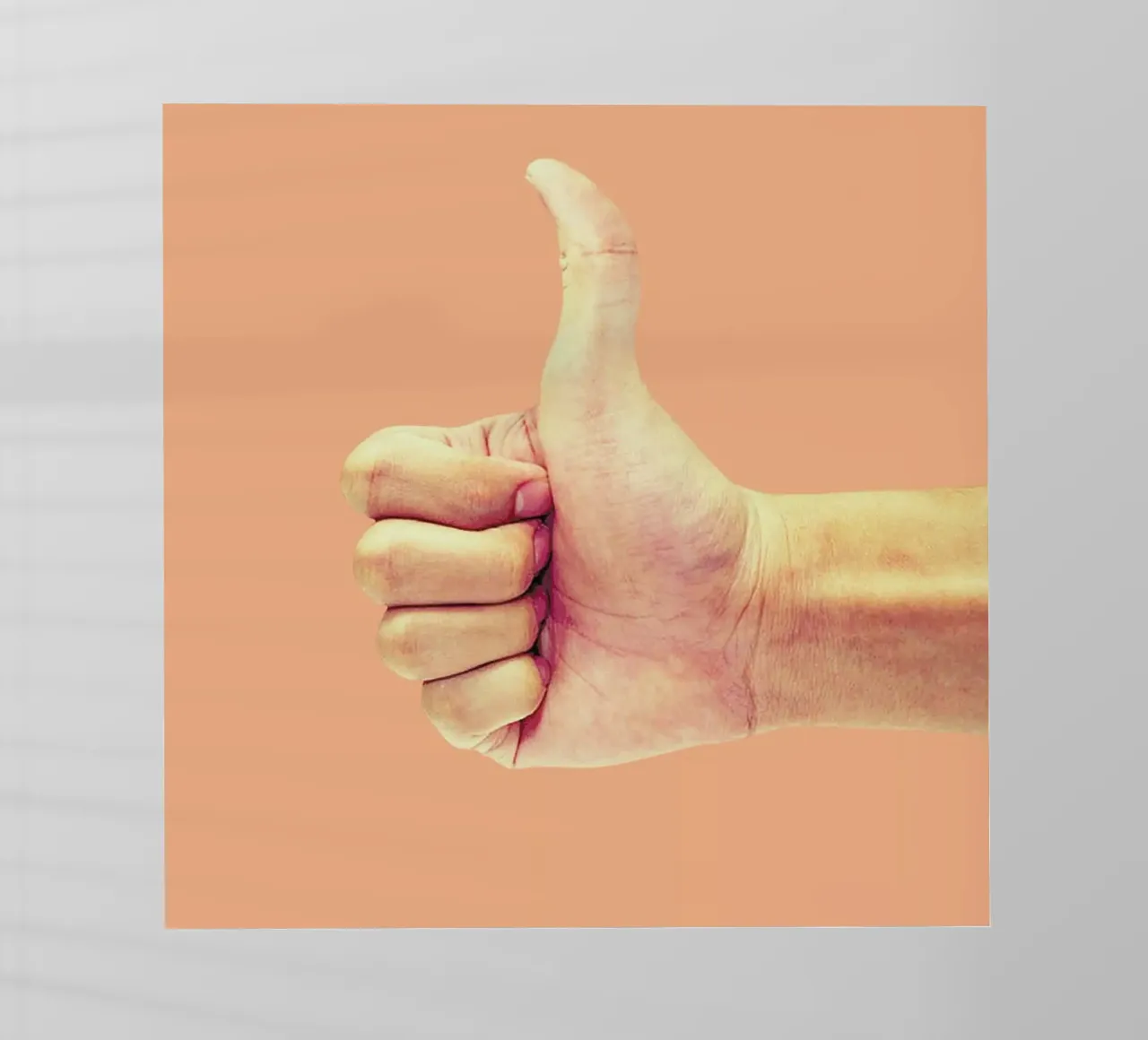 Thumb up Yourself lámina retroiluminada de suckertom