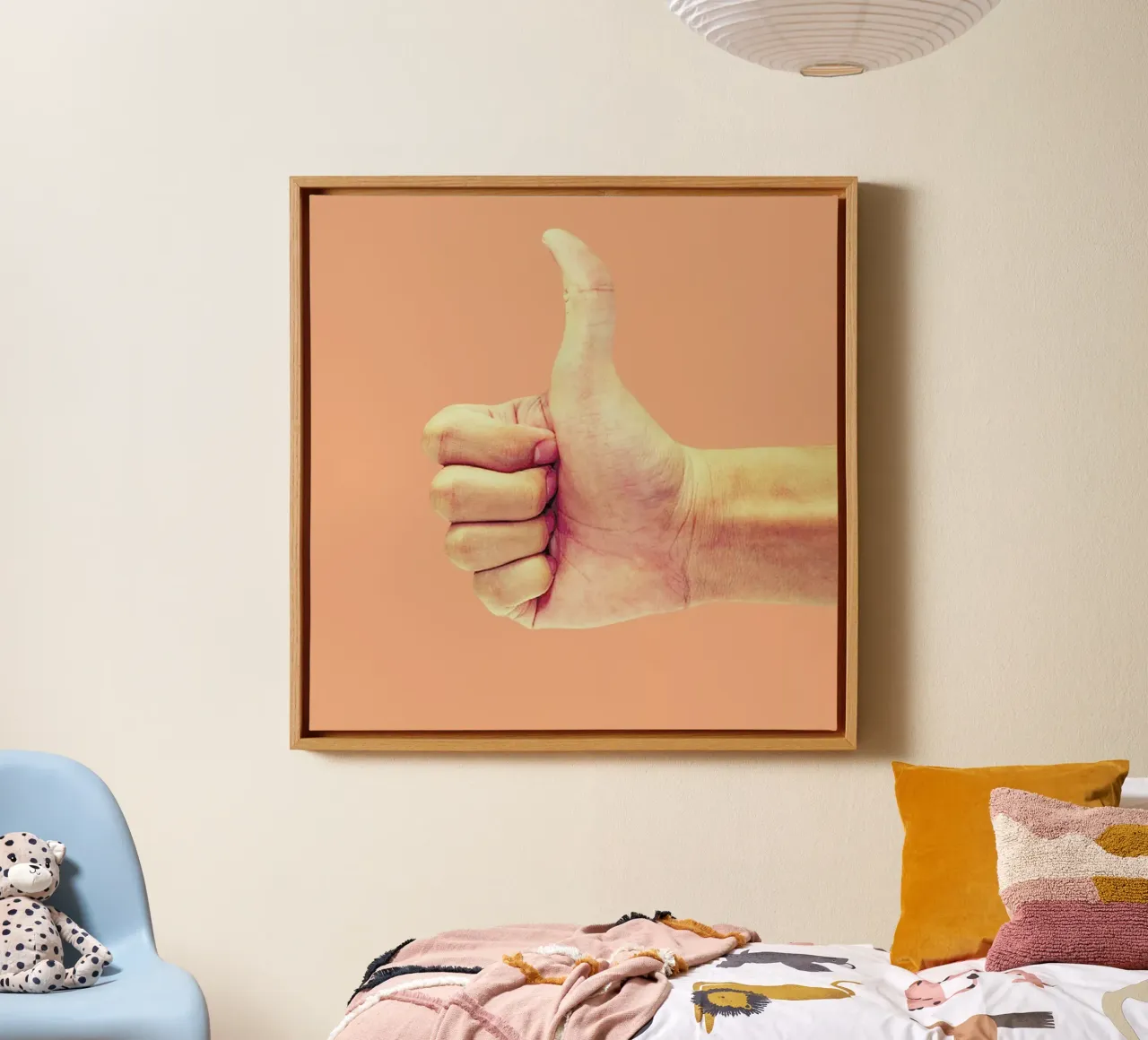 Thumb up Yourself tela con Cornice a cassetta da suckertom