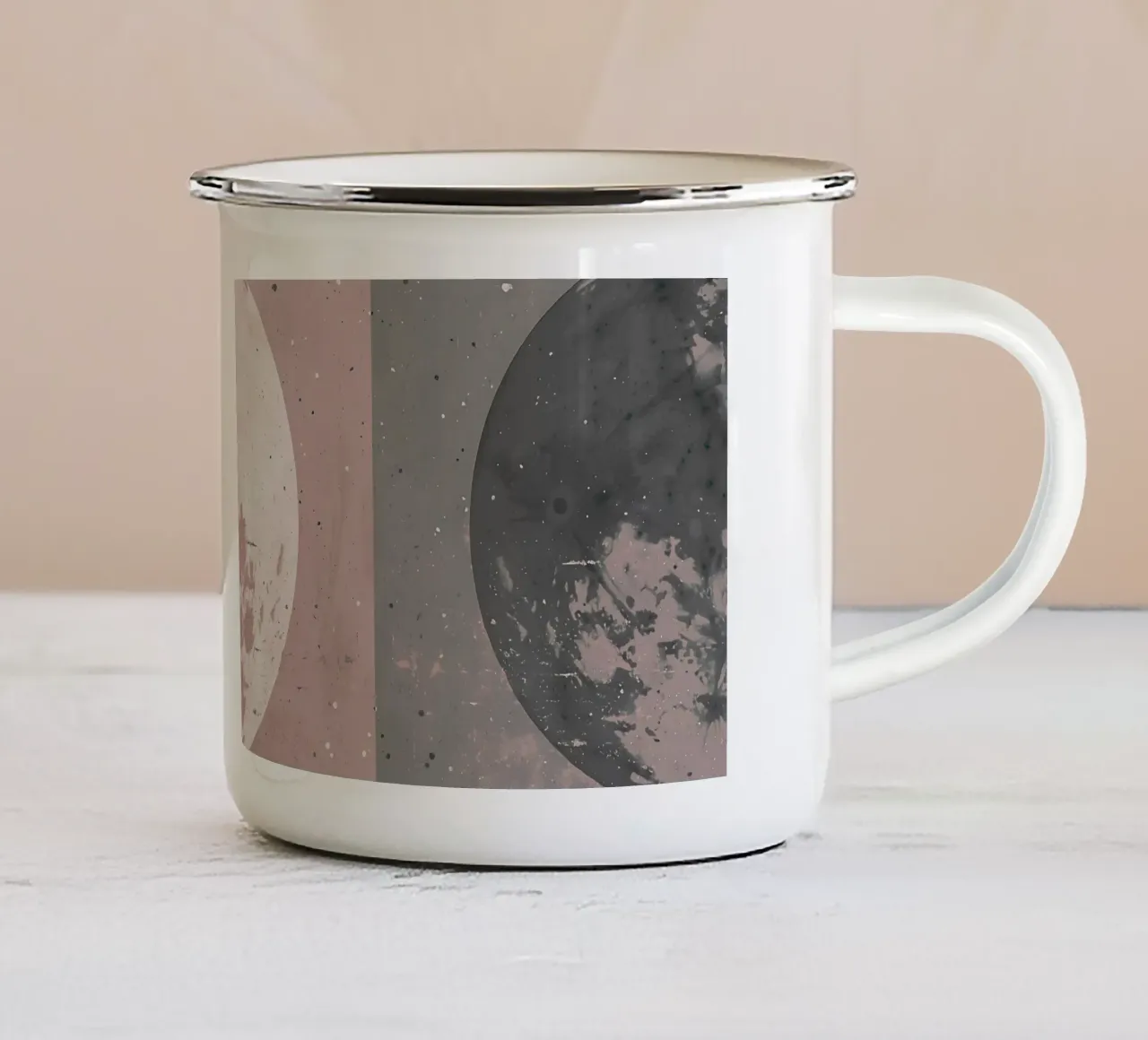 Doppia Luna tazza in smalto da cafelab