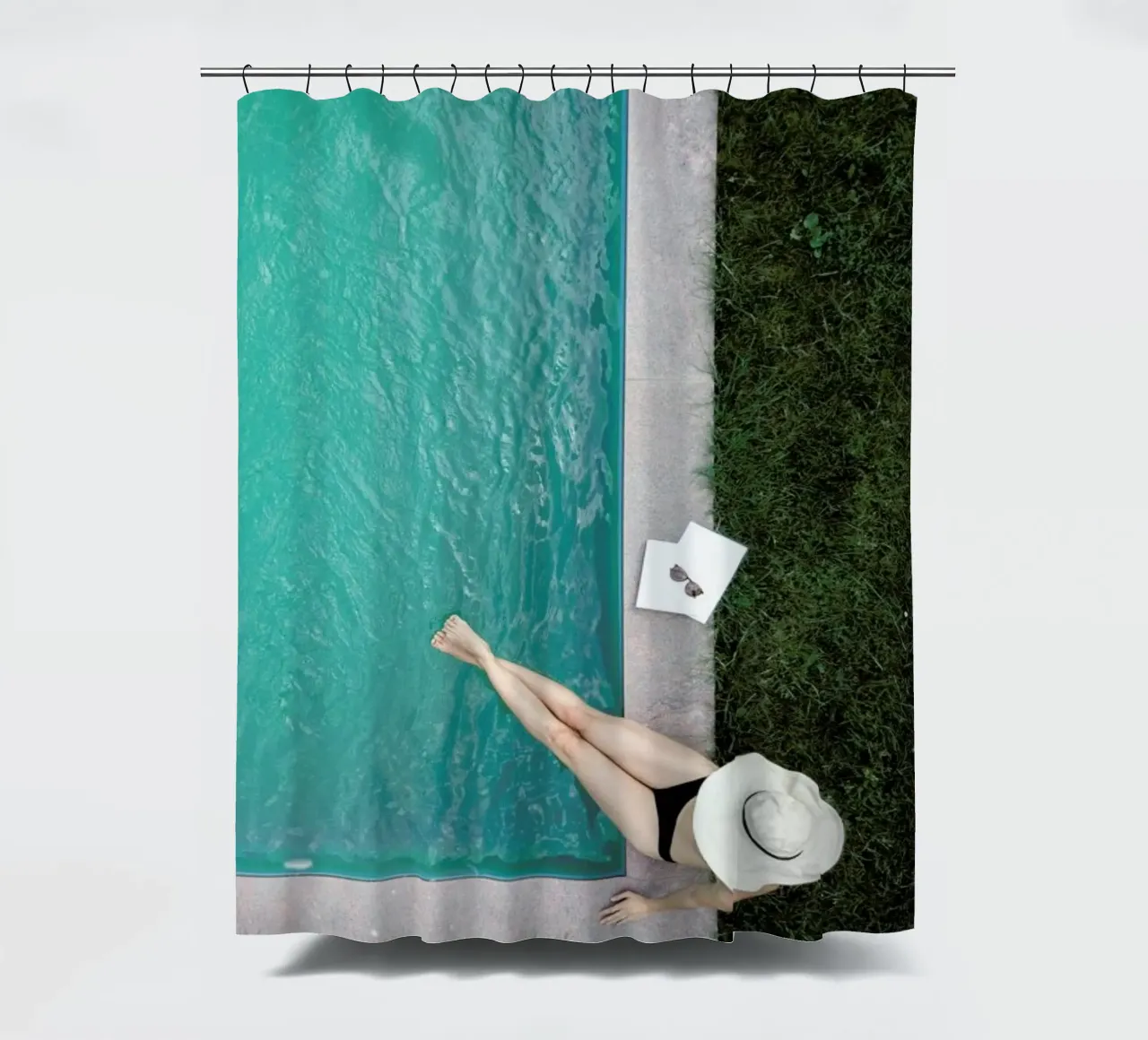 Summer at the Pool tenda da doccia da Studio Nahili