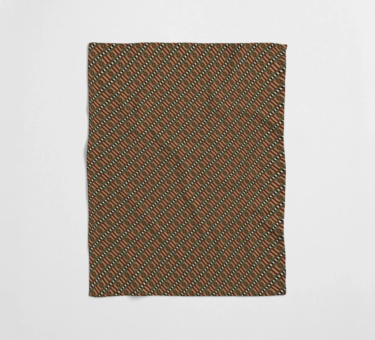 Psychedelic seamless geometric pattern fleece blanket by Little Dean