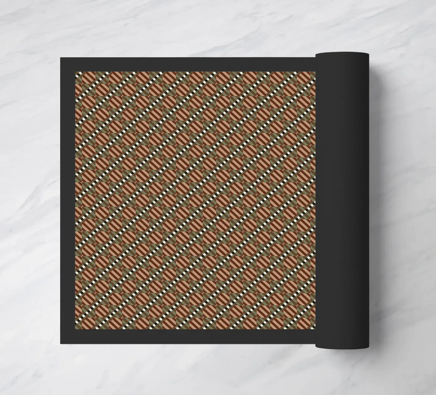 Psychedelic seamless geometric pattern paillasson de Little Dean