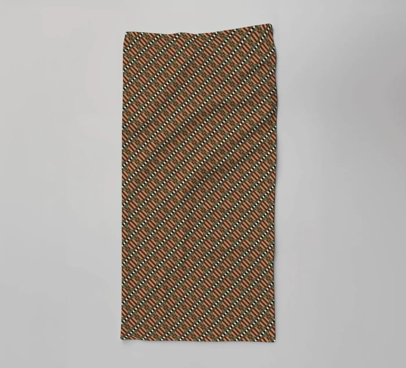 Psychedelic seamless geometric pattern towel by Little Dean