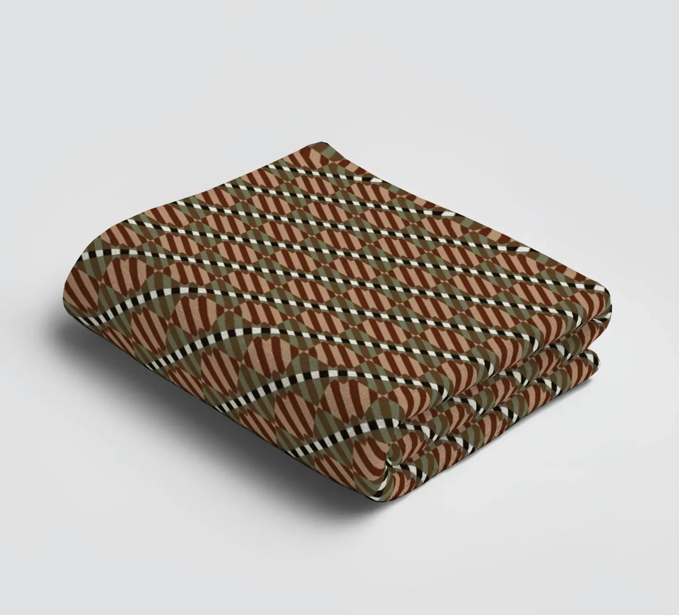 Psychedelic seamless geometric pattern towel by Little Dean