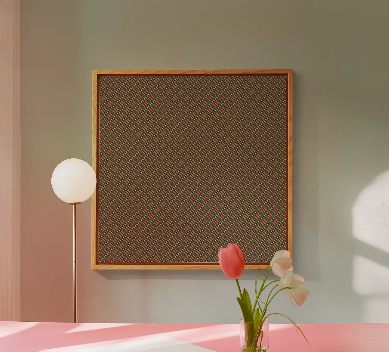 Psychedelic seamless geometric pattern plexiglass da Little Dean