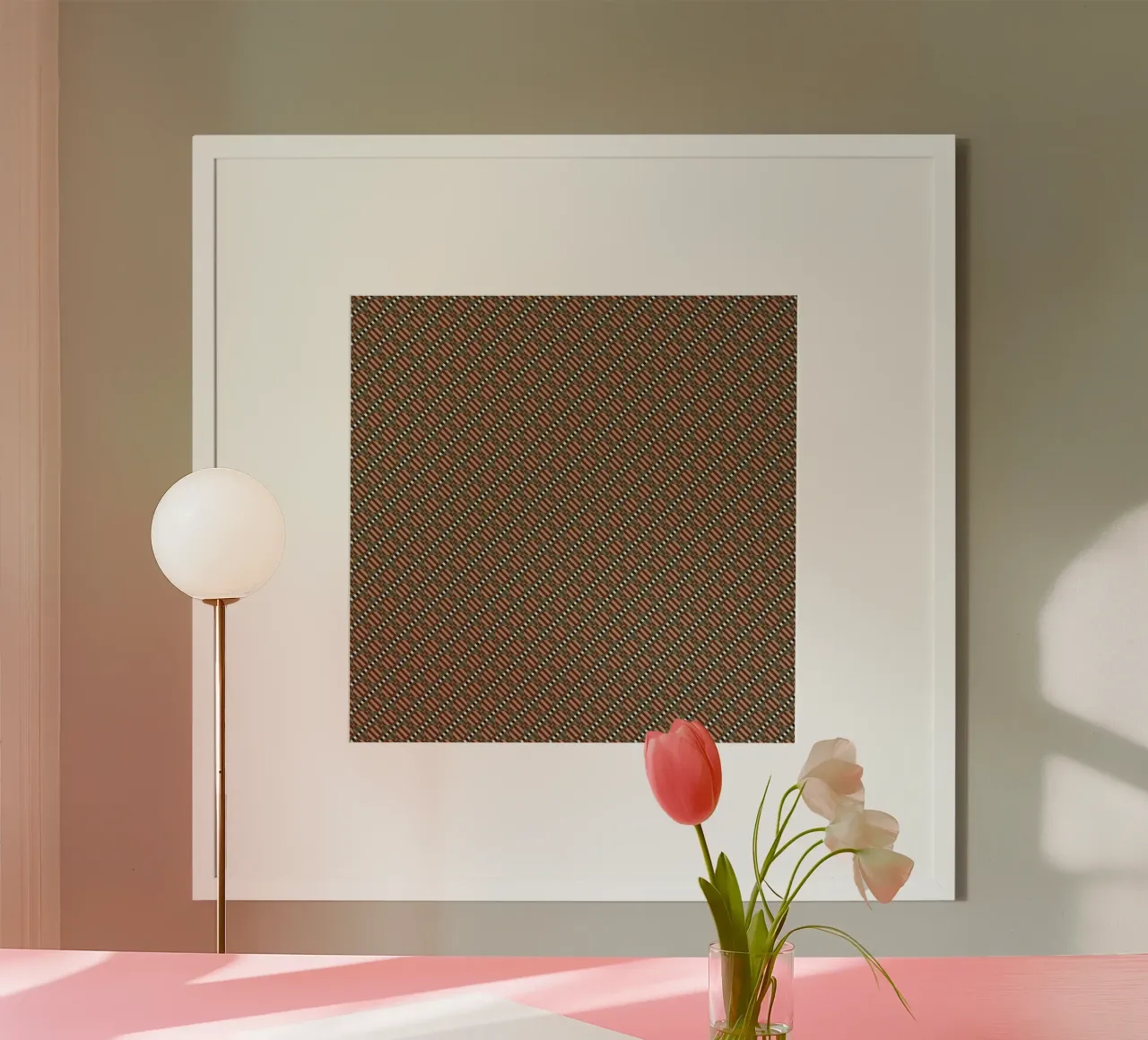 Psychedelic seamless geometric pattern poster da Little Dean