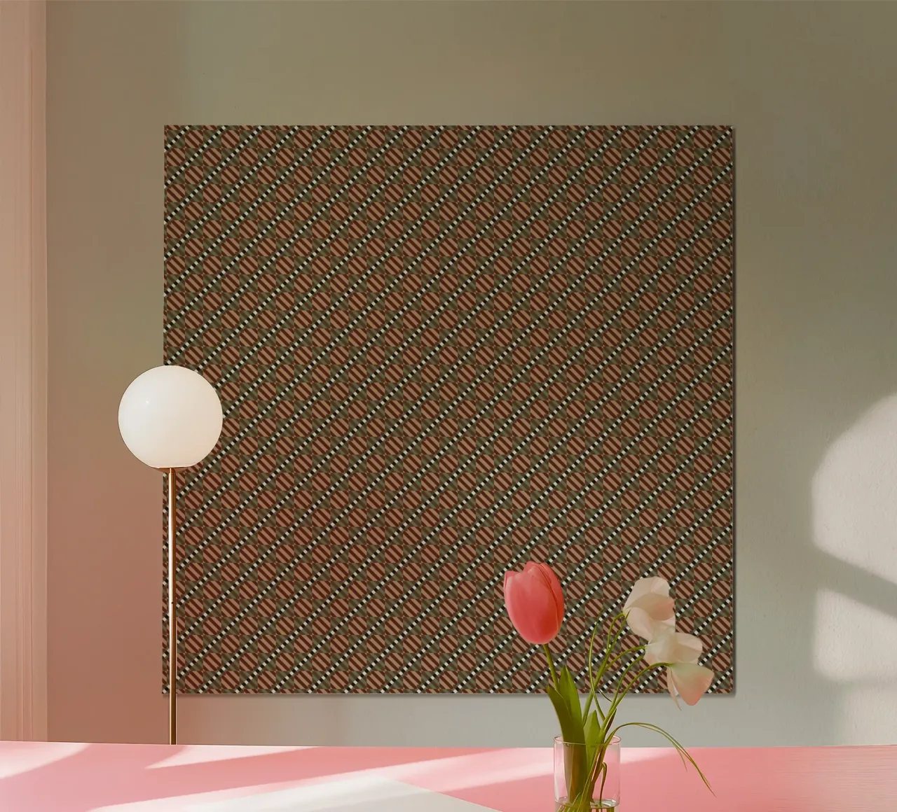 Psychedelic seamless geometric pattern poster da Little Dean