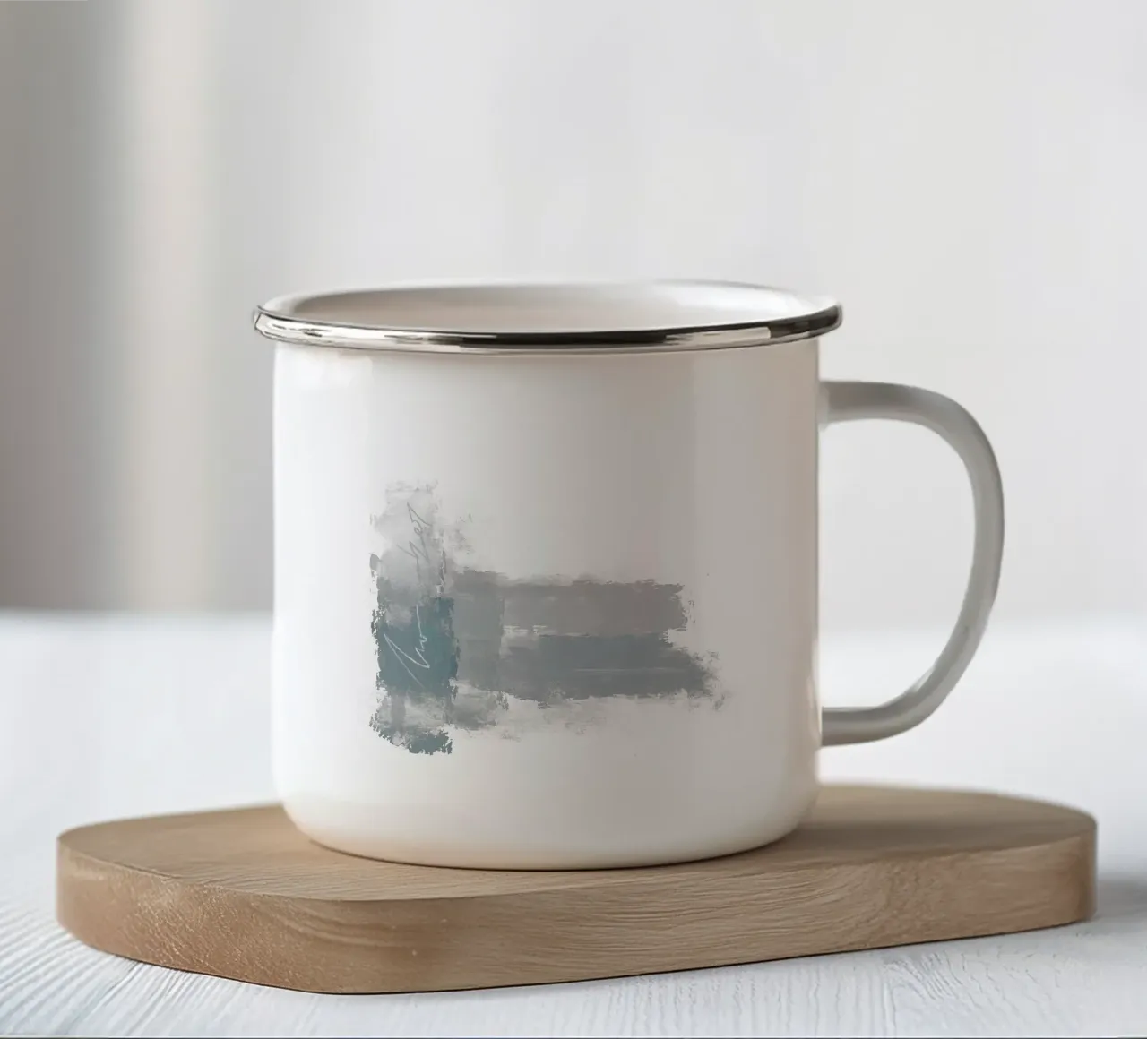 November tazza in smalto da LIMITED EDITION LETTERS
