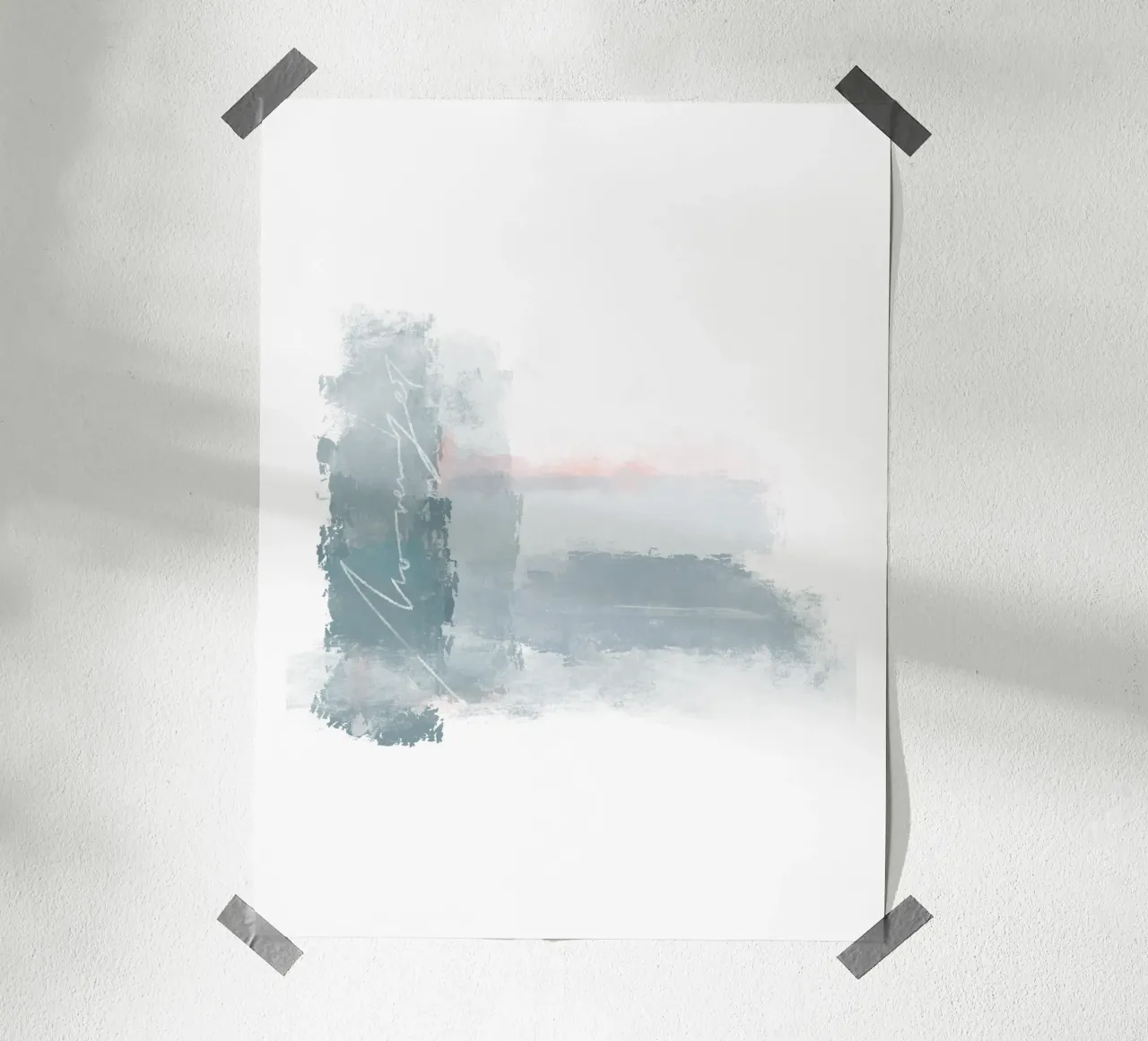 November poster con telaio in legno da LIMITED EDITION LETTERS