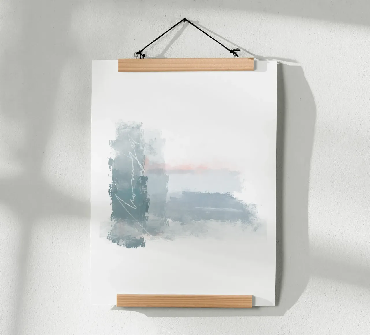 November poster con telaio in legno da LIMITED EDITION LETTERS
