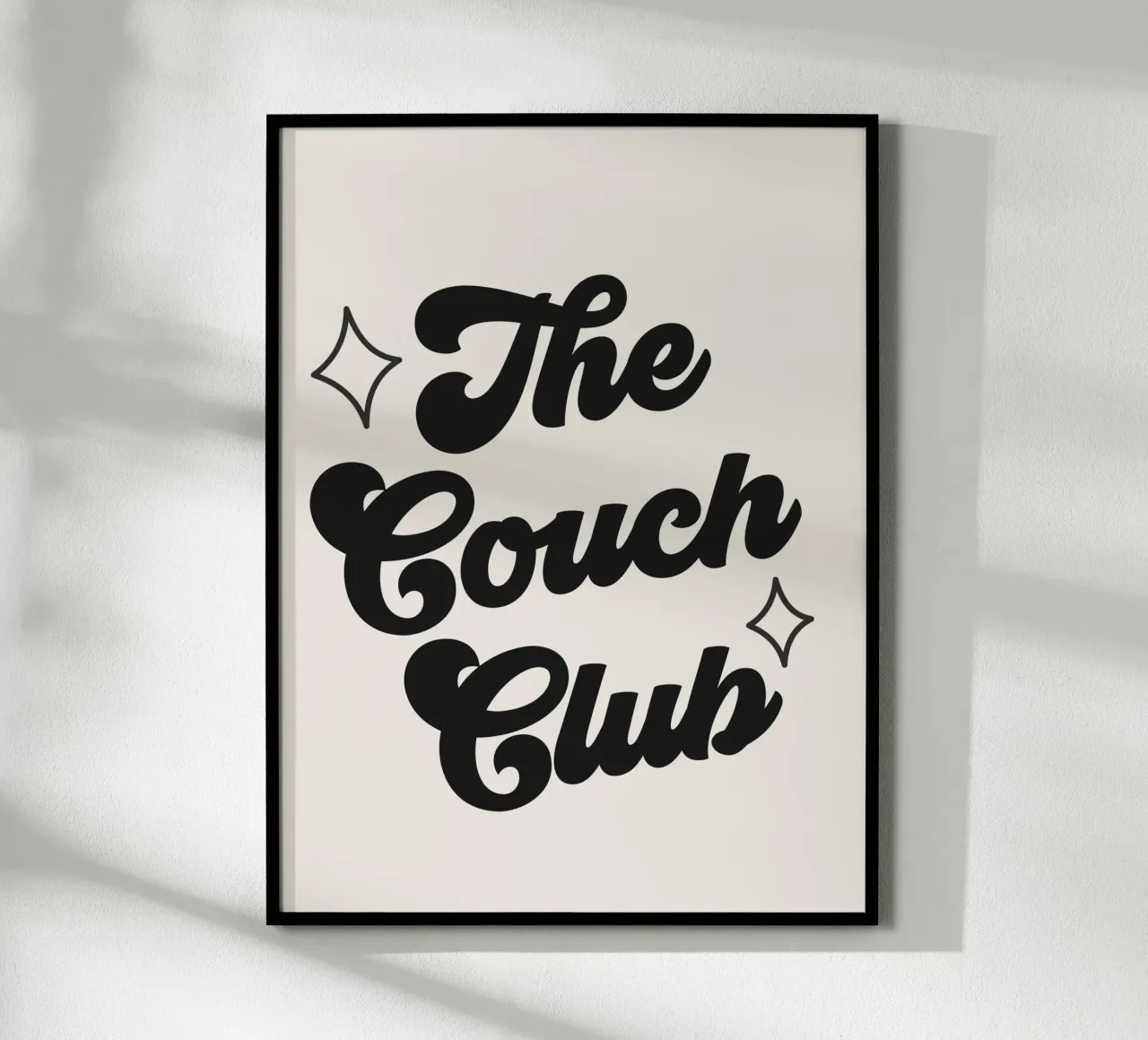 Il Couch Club Citazione poster con telaio in plastica da Paigaam Studio