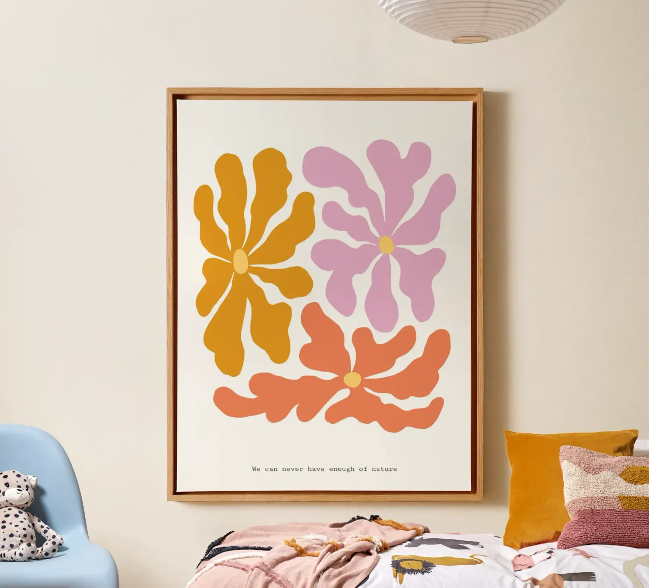 Harmonic Lines No 18 Leinwand mit Schattenfugenrahmen von treechild