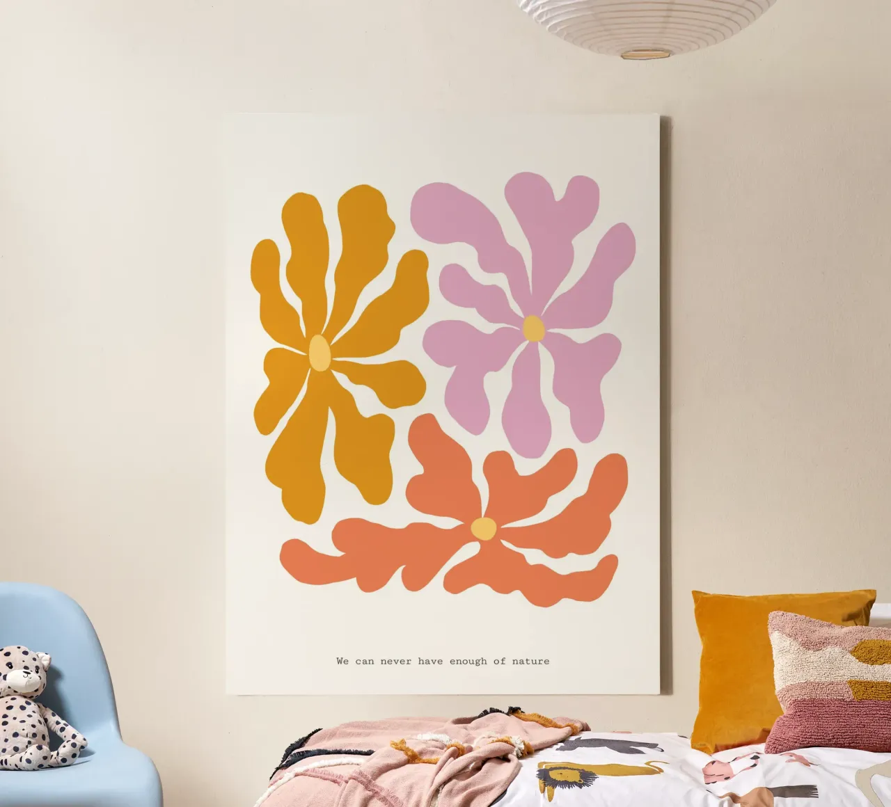 Harmonic Lines No 18 Leinwand mit Schattenfugenrahmen von treechild