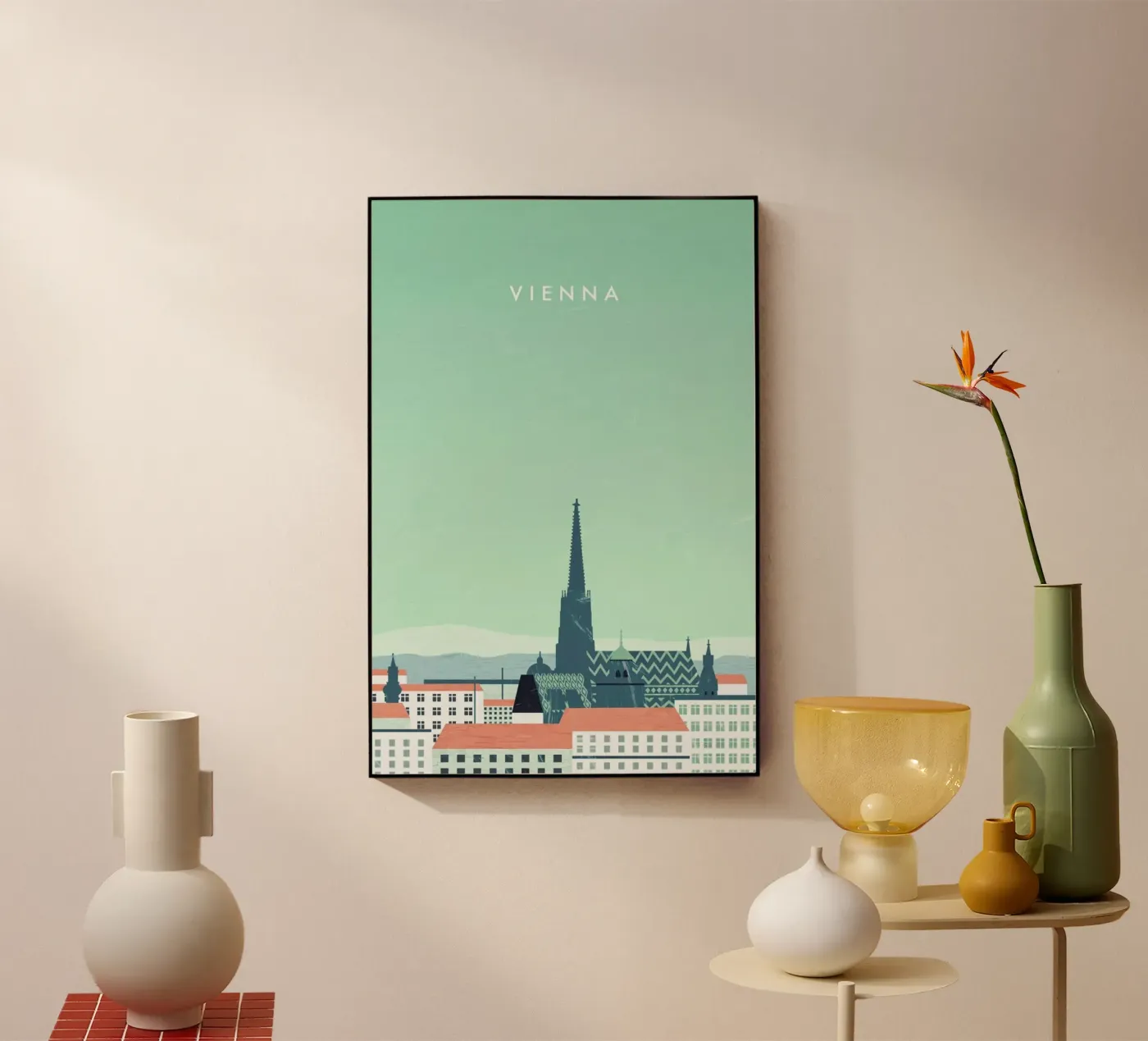 Wien acryl van Katinka Reinke