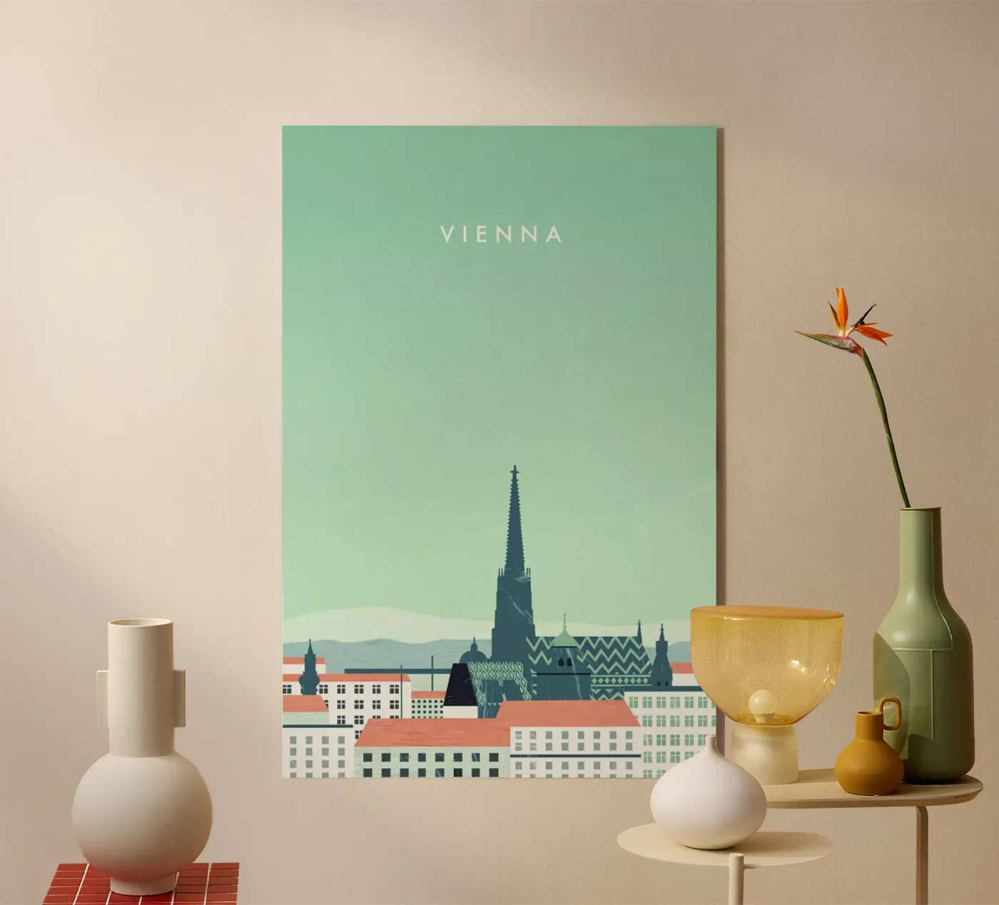 Wien acryl van Katinka Reinke