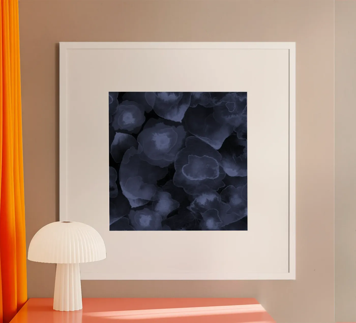 blue bubble poster van Giulio Iurissevich