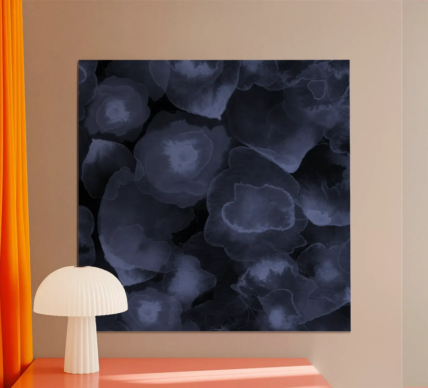 blue bubble poster van Giulio Iurissevich