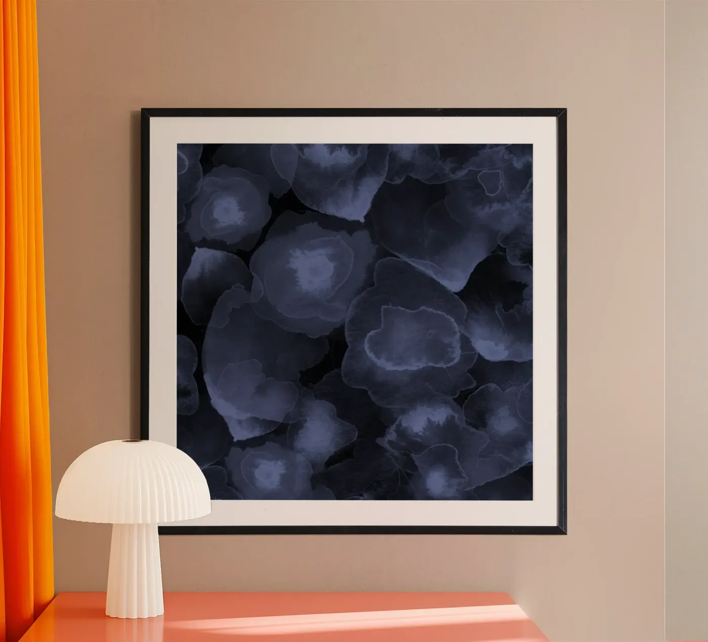 blue bubble poster van Giulio Iurissevich