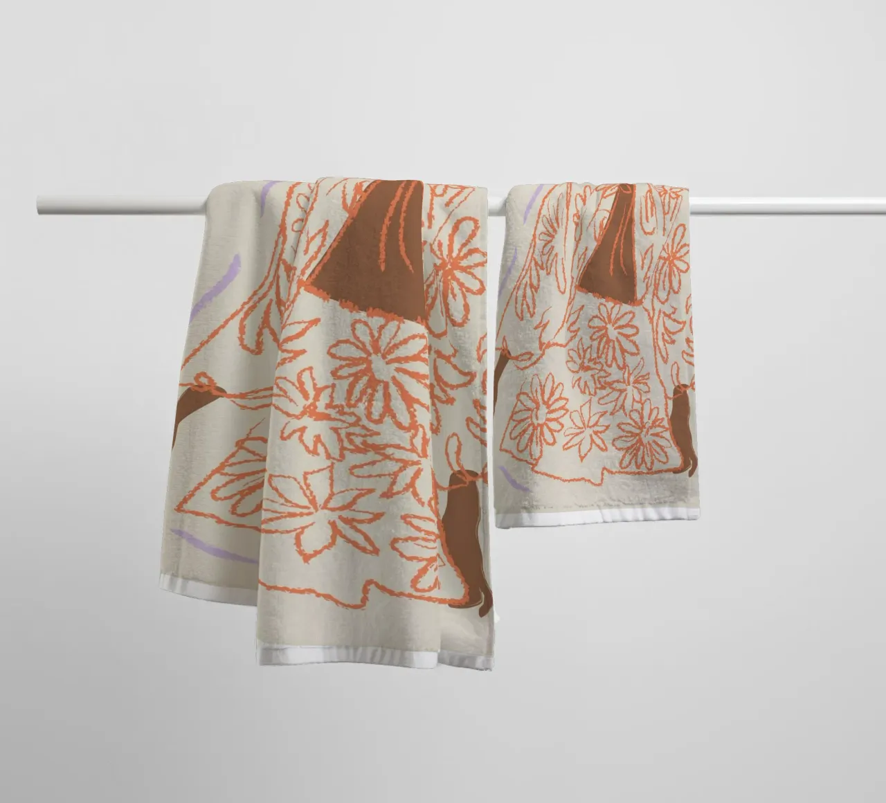 Harmonic Lines No 23 asciugamano da bagno da treechild