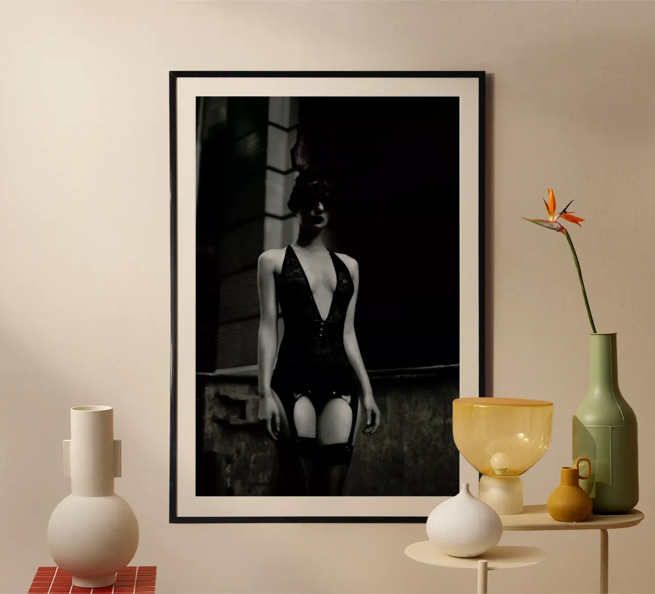 Das Fräulein Fuchs V poster con telaio in legno da Sebastian Hilgetag