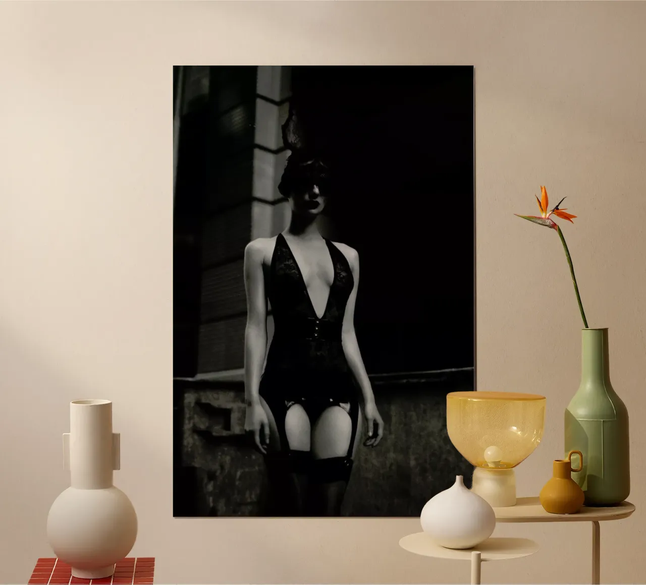 Das Fräulein Fuchs V poster con telaio in legno da Sebastian Hilgetag