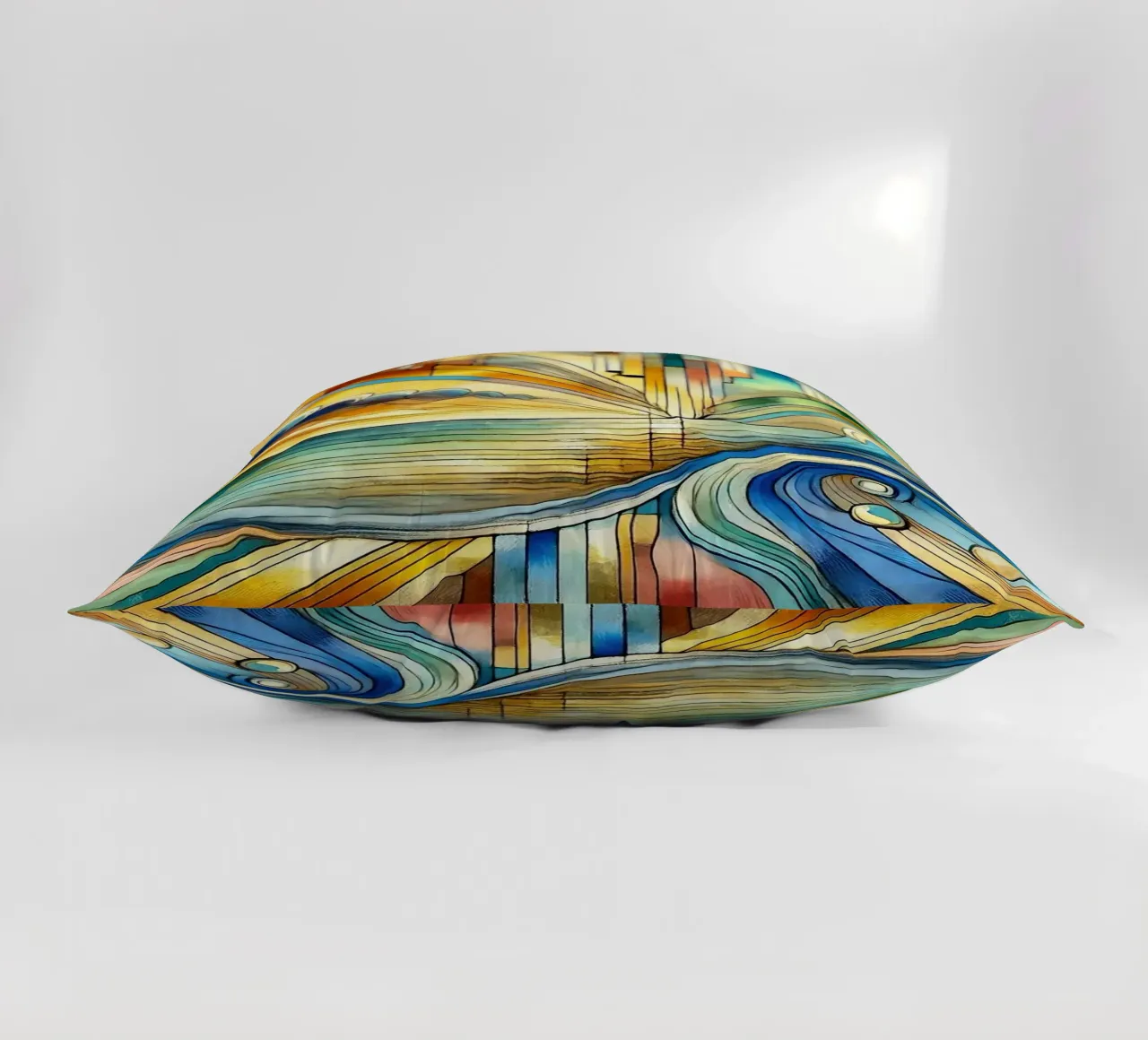 Paesaggio marino Art Déco cuscino da Chromatic Fusion Studio