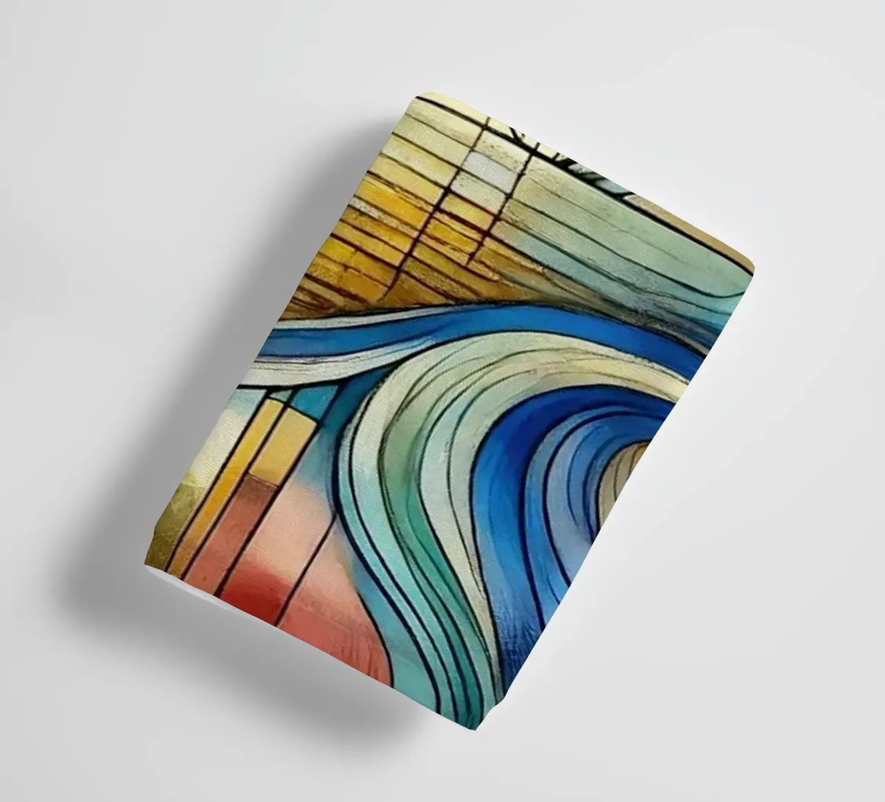 Paesaggio marino Art Déco asciugamano da bagno da Chromatic Fusion Studio