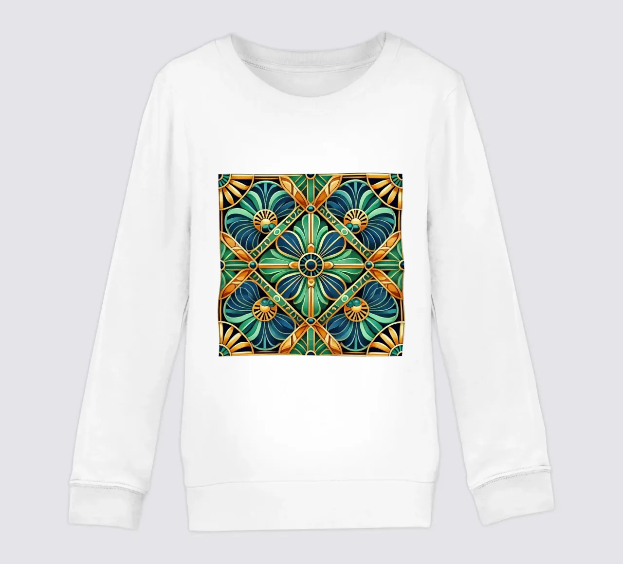 Audace motivo geometrico Art Déco felpa bambino da Chromatic Fusion Studio