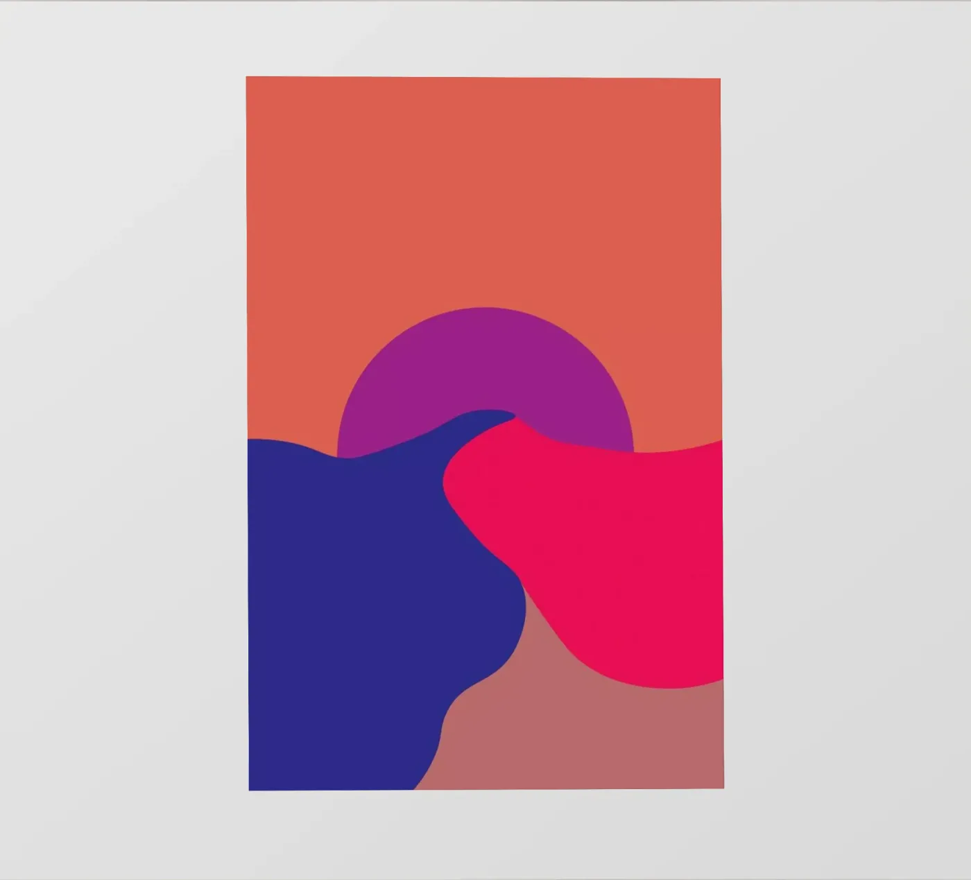 Zonsondergang fotobehang van Metron